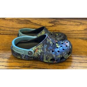 Crocs Shoes Classic Tie Dye Youth Boys Girls Size 4